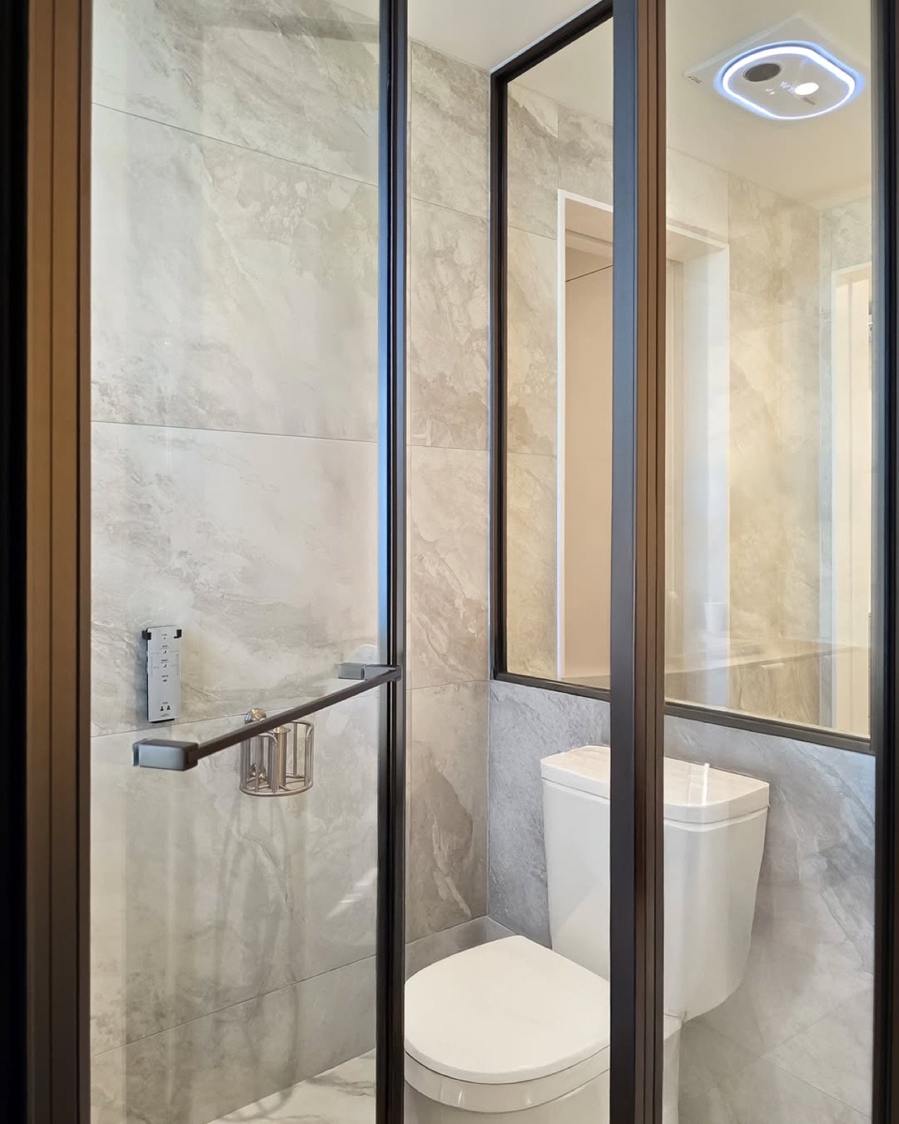Fixed plus swing enclosure